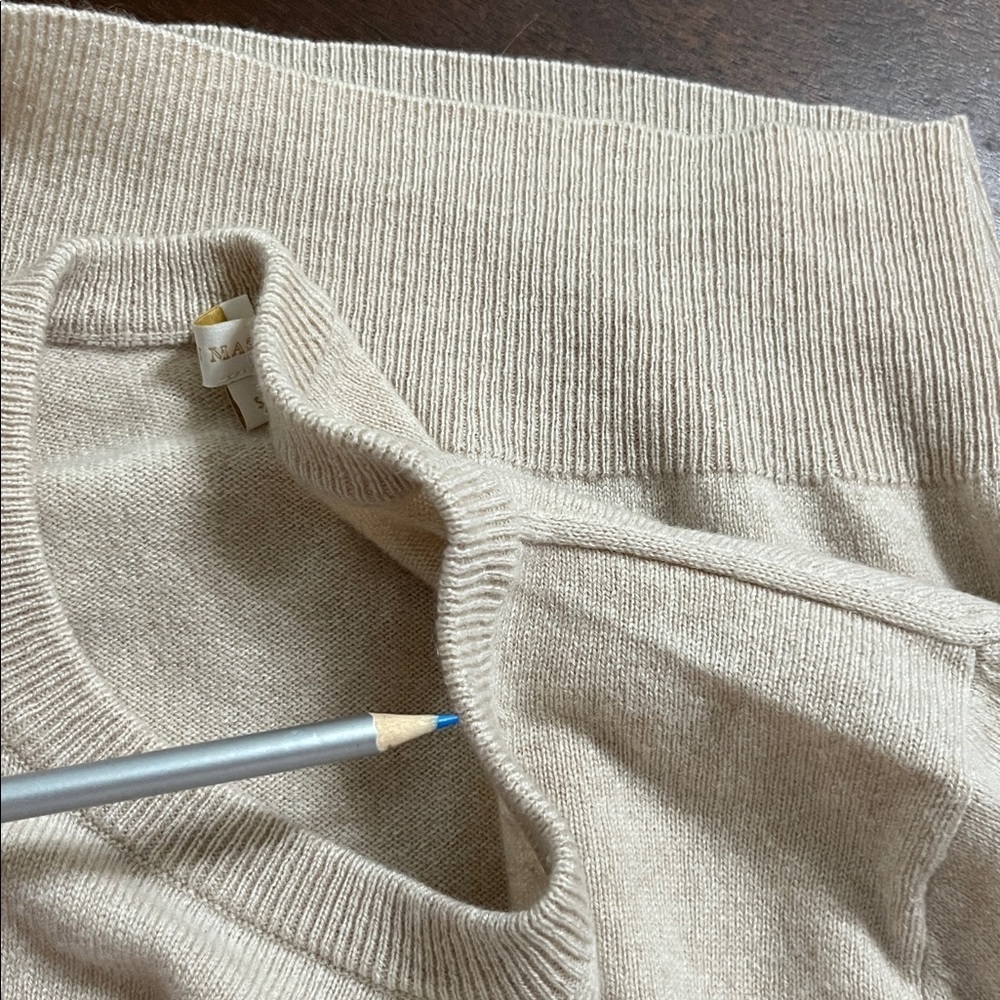 ANN MASHBURN Cream Cashmere Knit - Picture 9 of 12